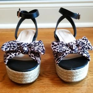 NEW! BAMBOO Animal Print Espadrille Platform Sandal